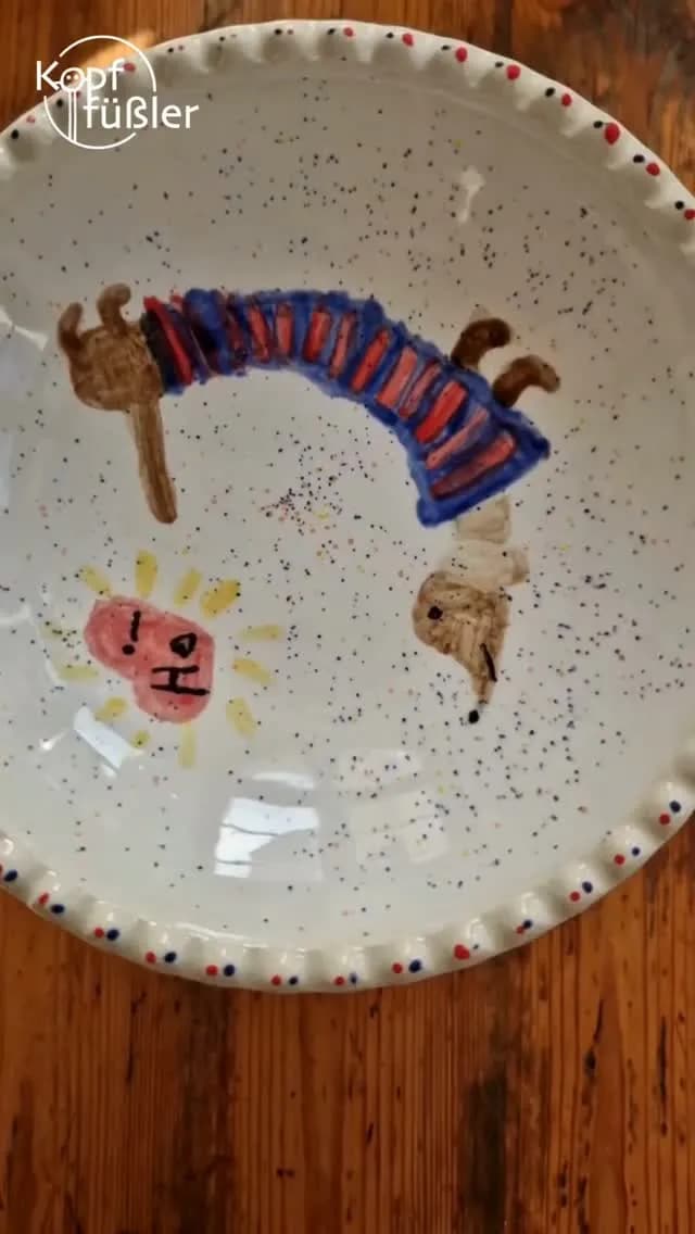 Ich liebe Kinderbilder auf Keramik!